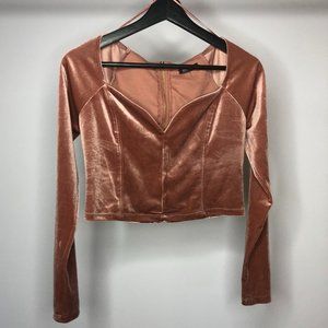 Velvet pink long sleeve